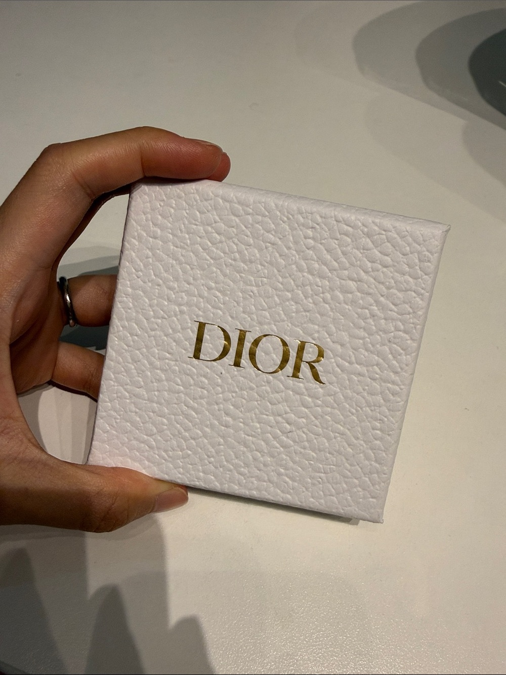 Dior White Box with Gold Logo - Luxury Watches Accessory
